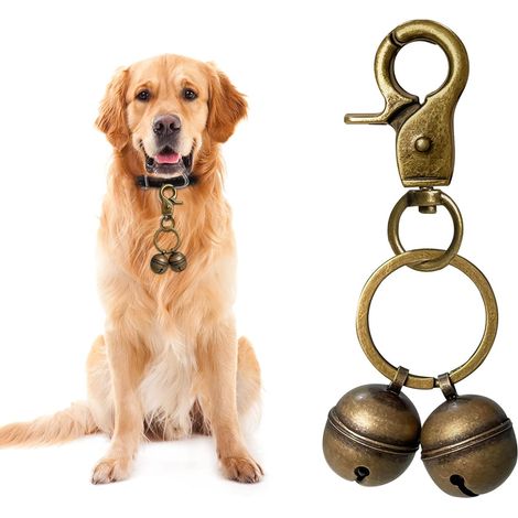 Cloche pour collier pour animal de compagnie, Laiton, Pas de gemme