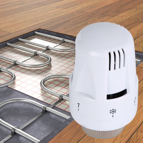 Robinet thermostatique de radiateur à chauffe-eau, type droit, en laiton, vanne de régulation de température pour radiateur (1/5)