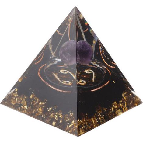Pyramide d'orgonite 5 cm Pyramite d'orgonite pour l'énergie positive guérison cristal pyramide méditation deco statue (1/4)