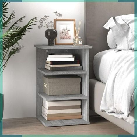 826367 Armoire latérale Sonoma gris 35x35x55 cm Bois d'ingénierie (1/5)