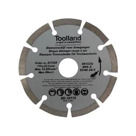 Disco diamante Velleman 150 mm metálico segmentado