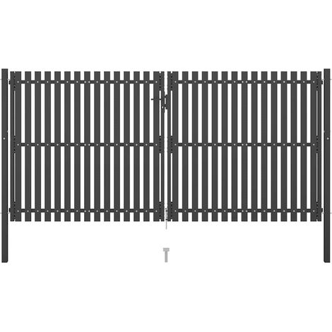 Gartentor Stahl 4x2,25 m Anthrazit vidaXL (1/5)