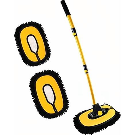 Adatto per spazzole e mop per autolavaggio di qualità superiore con manici lunghi, guanti in microfibra, set di prodotti per la pulizia dell'auto e accessori per il lavaggio dell'auto.