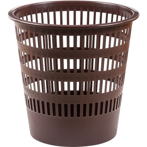 PAPELERA PLASTICO 306 REJILLA MARRON FAIBO 306-09