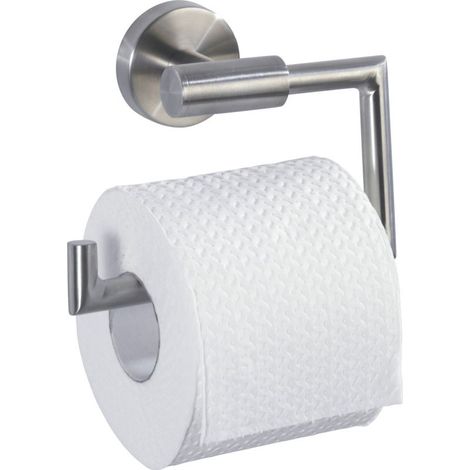 Wenko Porte-papier toilette mural inox mat sans perçage Power-Loc 15x10,5x6,5cm design moderne salle de bain (1/4)