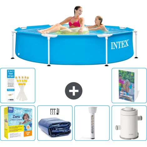 Frame Pool Rund - 244x51 cm - 7-teilig S10