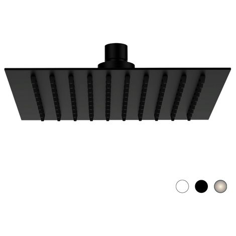 SOFFIONE SLIM QUADRO Bianco Opaco cm 30 x 30 REMER
