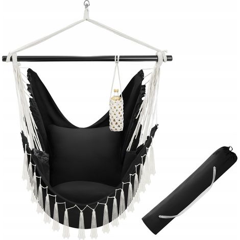 Silla colgante Malika, estilo bohemio, capacidad de carga 150 kg. (1/5)