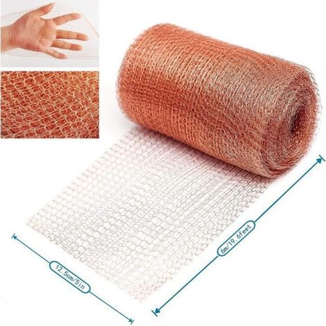 Grillage Anti-Rongeurs - Cuivre - 6 M - Flexible - Résistant - Écologique Cuivre multicolore CLOTURE (1/4)