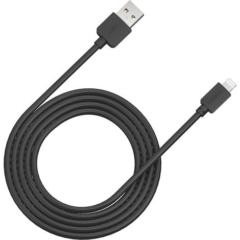 Cavo USB-Lightning CANYON CFI-1 5W 1m Nero (1/2)