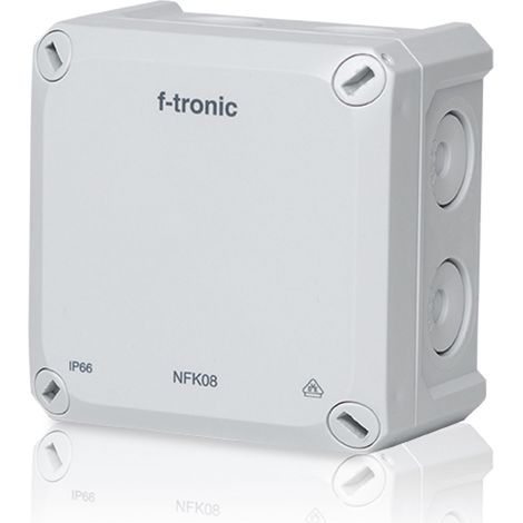 Boîte de dérivation F-TRONIC FR Neptun Compact, 85x85x54 mm, gris