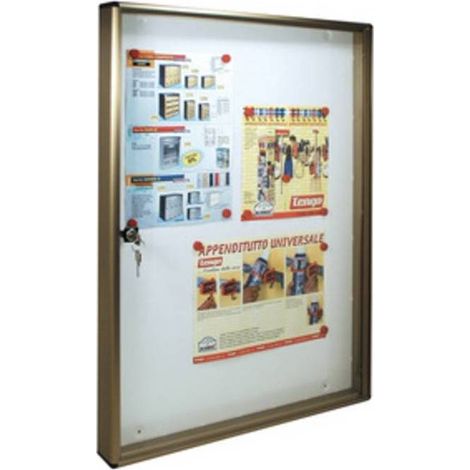 BACHECA FONDO MAGNETICO ALUBOX BC5 55X5X73 BR