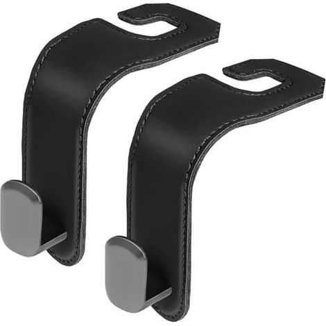 Sacs de rangement pour voiture - Sacs de rangement pour voiture - Modèle suspendu - Rotation à 360° - Lot de 2 - Noir
