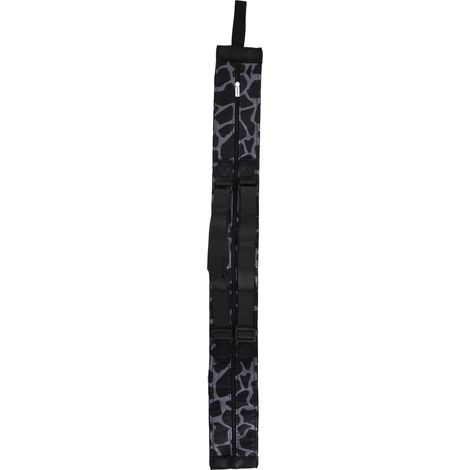 Faltbare Reisetasche aus Polyester, großes Fach mit Seitenfalten, wasserdicht, Schultergurt, schwarzer Pantherprint, faltbare Einkaufstasche (1/5)