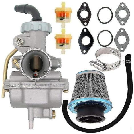 Carburador PZ20 para motores ATV/UTV/CRF50F/CRF80F/XR50R de 4 tiempos de 50 cc, 70 cc, 90 cc, 110 cc y 125 cc con Fi