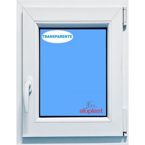 Ventana PVC 600x900 Blanca Oscilobatiente derecha Vidrio Transparente