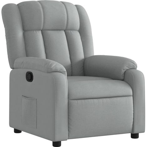 Maison Exclusive - Relaxsessel Hellgrau Stoff