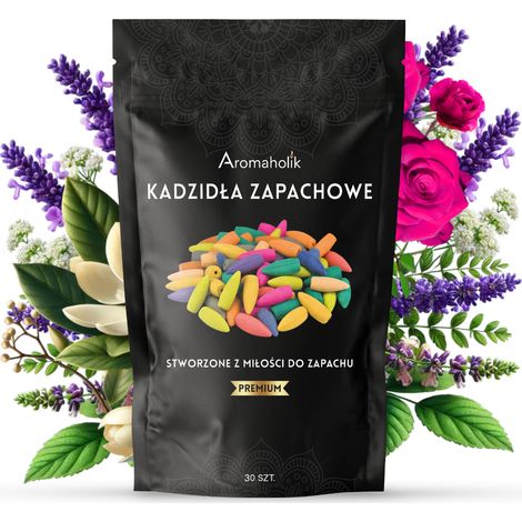Varitas de incienso aromáticas naturales XL, 30 unidades, mezcla de 10.