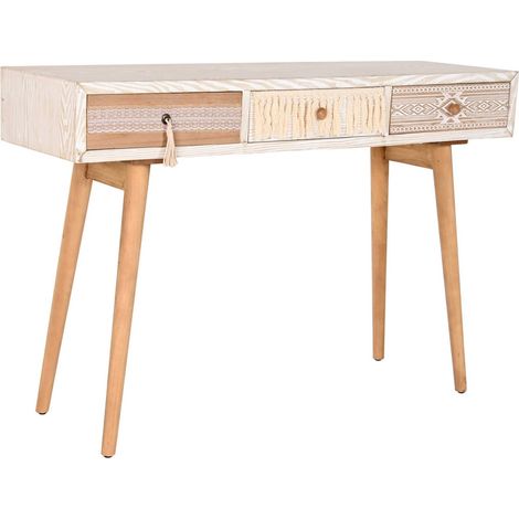 Console chic blanche épicéa pour élégance entrée - Blanc Naturel