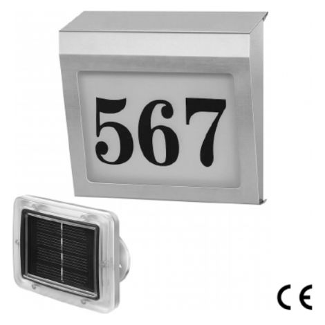 NUMERO CIVICO LUMINOSO ILLUMINATO PANNELLO SOLARE ESTERNO (28270)