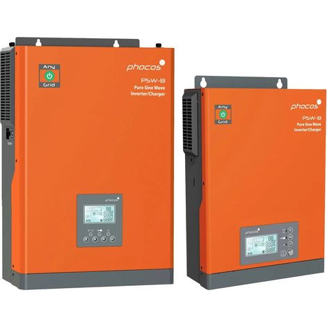 [NEUWERTIG] B-Ware Phocos Hybrid Wechselrichter Laderegler Solar Inverter 3000 W 24 V Grau Mppt Akku