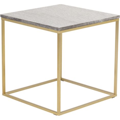 Table Basse en Marbre "Estelle" 50cm Gris