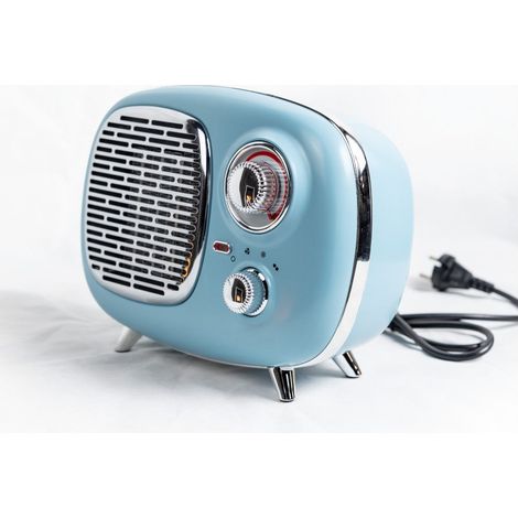 Termoventilador cerámico radio 50 modelo vintage portátil con termostato regulable 750-1500w
