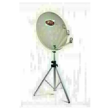 Antenne parabolique camping 65 cm – Trépied inclus – Compatible satellite – Installation facile pour professionnels – Hdme