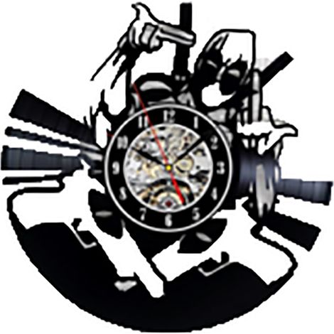 Horloge Murale Silencieuse Design Moderne en Vinyle 31cm Déco Intérieur Salon Chambre Bureau Élégante et Durable Sans Tictac (1/2)