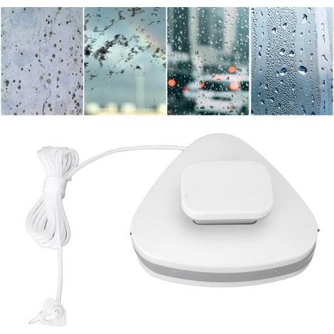 Doppelseitiger, dreieckiger Magnet-Fensterreiniger für Zuhause mit hochdichtem Schwamm, ABS, Neodym-Magneten und Silikon (8–15 cm). (1/5)