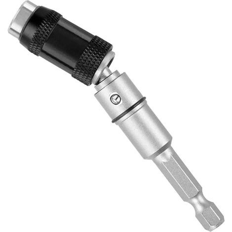 20° Rotating Bit Holder, Magnetic Screw Drill Bit - Magnetic Impact Rotating Drill Bit Holder in Steel, Foldable Magnetic Drill Bit Extension (1/5)