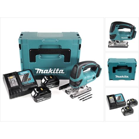 Makita DJV 180 RMJ Akku Stichsäge 18V + 2x Akku 4,0Ah + Ladegerät + Makpac (1/5)