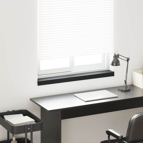 vidaXL Appui de fenêtre Noir avec grain de bois 100 x 15 x 4,5 cm PVC