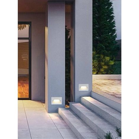 Trade Shop - 3W LED STUFENLICHT WANDLEUCHTE WEISS KALT WARM NATURLICHT IP65 ES49 -