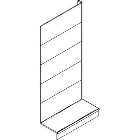 Estensione scaffale a parete market schienale liscio ral 9016 cm 100 h.cm 215