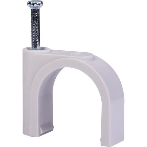 Gewiss – Attache à clou en acier trempé – Diamètre 25 à 26 mm – Lot de 50 unités – Fixation solide pour câbles électriques (1/3)