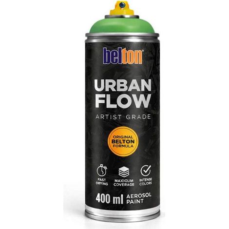 Bombe de peinture - Vert jus - Belton - Urban Flow - 400ml - Haute couvrance