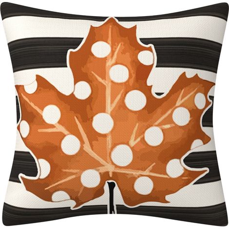Housse De Coussin - Lin - 45 X 45 Cm - Double Face - Fermeture Zippée Cachée - Pour Canapé Chaise Extérieur Jardin Terrasse (1/2)
