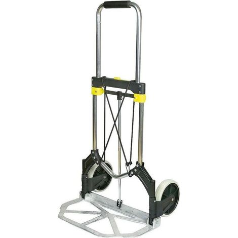 CARRELLO PIEGHEVOLE in ALLUMINIO 90KG MAURER - ruote piene in Nylon -solo 4,7KG (1/2)