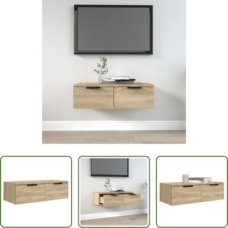 Holzschrank - Wandschrank Sonoma-Eiche 68x30x20 cm Holzwerkstoff (1/5)