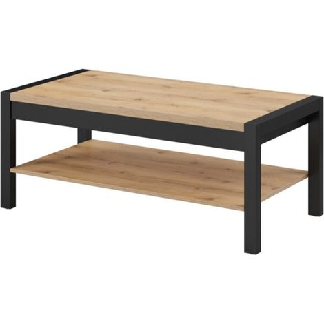 Mesa de centro Temire 112 , 48x60x120cm, Diámetro: 0, Aglomerado laminado, Angular (1/3)