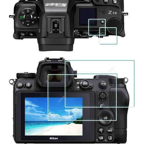 【2+2 pezzi】 Pellicola protettiva per schermo in vetro temperato per Nikon Z6 III Z 6III Z6III Z 6 III