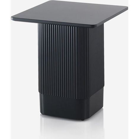 Tavolino da salotto quadrato con top in MDF Rio - Nero (1/4)