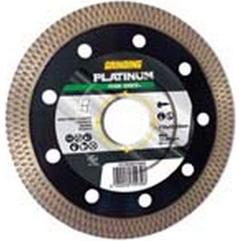 1PZ DISCHI DIAMANTATI "PLATINUM THIN GRES+" PER GRES MM.115 - mm.115x1,4 foro 22,23 corona continua