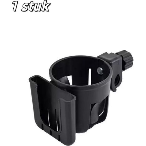 pièce - Porte-bidon - Porte-bidon universel - Support de téléphone - Porte-bidon pour vélo - Porte-bidon pour poussette - Porte-boissons - Noir (1/5)
