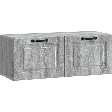 Wall-Mounted TV Cabinet Grey Sonoma 78.5 x 31 x 30 cm vidaXL (1/5)