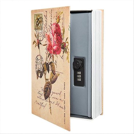 Coffre-fort décoratif pour livres avec serrure à code, B (1/5)