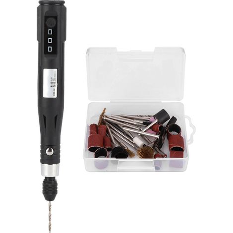 Stylo meuleuse électrique portable mini perceuse polissage 5000-15000 tr/min 5V 2A (1/5)