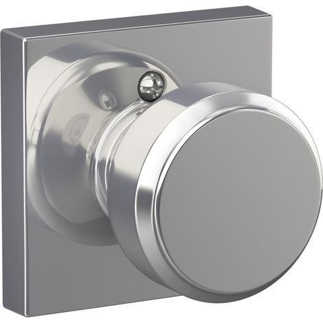 Poignée de porte factice avec garniture Chromé brillant (1/5)
