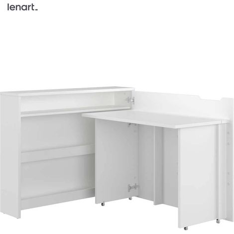 SCRIVANIA WORK CONCEPT CW 01P BIANCO LUCIDO DESTRO